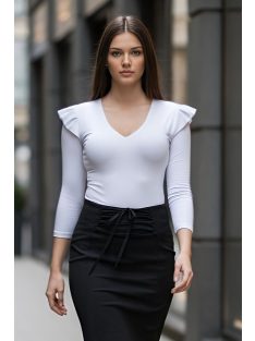 ALICIA fodros vállú felső - fehér