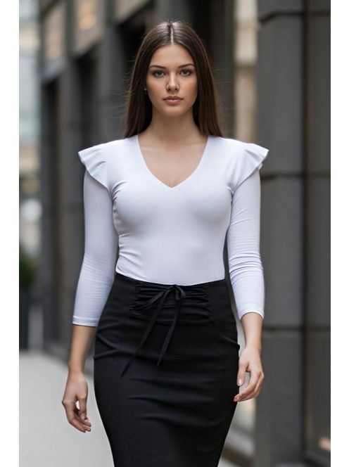 ALICIA fodros vállú felső - fehér