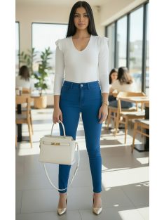 ALICIA fodros vállú felső - fehér