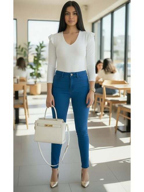 ALICIA fodros vállú felső - fehér