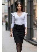 ALICIA fodros vállú felső - fehér