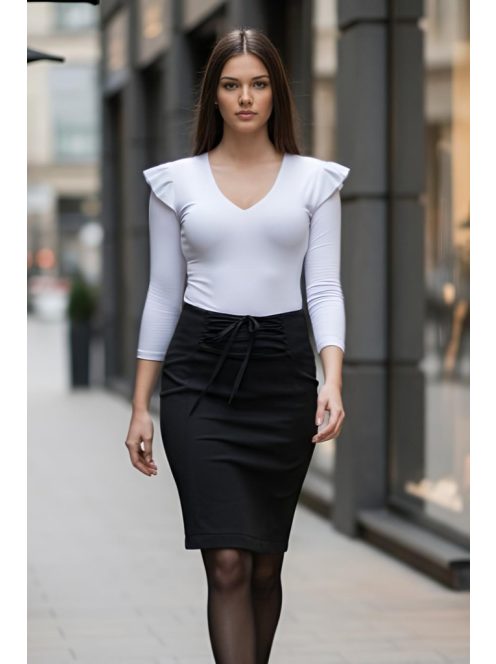 ALICIA fodros vállú felső - fehér