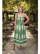 MADLEN vállpántos ruha - zöld