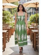 MADLEN vállpántos ruha - zöld