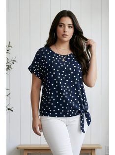 NEW COLLECTION pöttyös felső - sötétkék