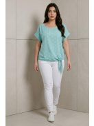 NEW COLLECTION pöttyös felső - türkiz