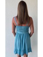 AMY vállpántos ruha - világoskék