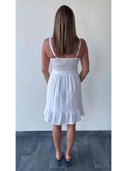 AMY vállpántos ruha - fehér