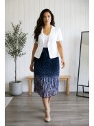 KUBA nagyméretű nyári szoknya (XL-5XL) - sötétkék