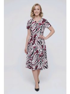 GIGI nagyméretű ruha - bordó/fekete