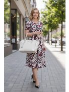 GIGI nagyméretű ruha - bordó/fekete