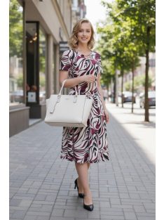 GIGI nagyméretű ruha - bordó/fekete