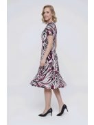 GIGI nagyméretű ruha - bordó/fekete