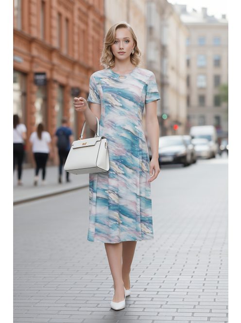 GIGI nagyméretű ruha - márványminta