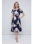 GIGI nagyméretű ruha - pink virággal