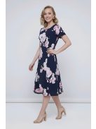 GIGI nagyméretű ruha - pink virággal