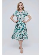 GIGI nagyméretű ruha - zöld minta