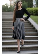 MAY különleges kötött ruha - fekete/fehér