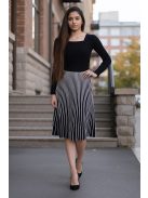 MAY különleges kötött ruha - fekete/fehér