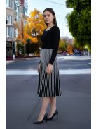 MAY különleges kötött ruha - fekete/fehér