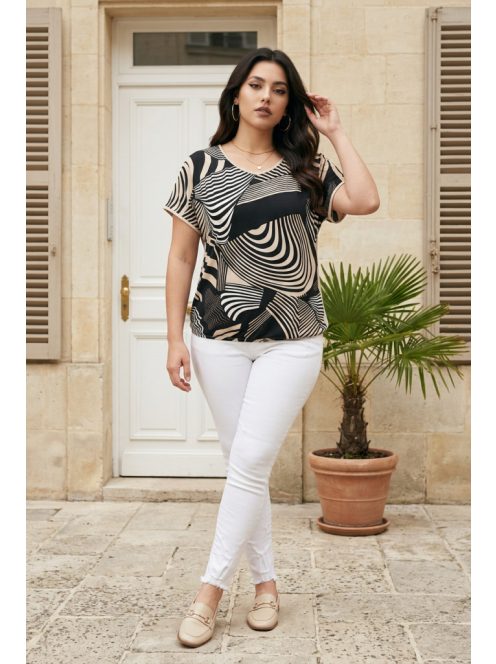 MIRA nagyméretű pamut blúz (L-4XL méret)