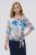 NEW COLLECTION virágos felső - kék/bézs