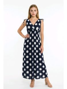 AMINA pöttyös maxiruha - fekete