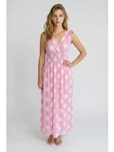 AMINA pöttyös maxiruha - pink