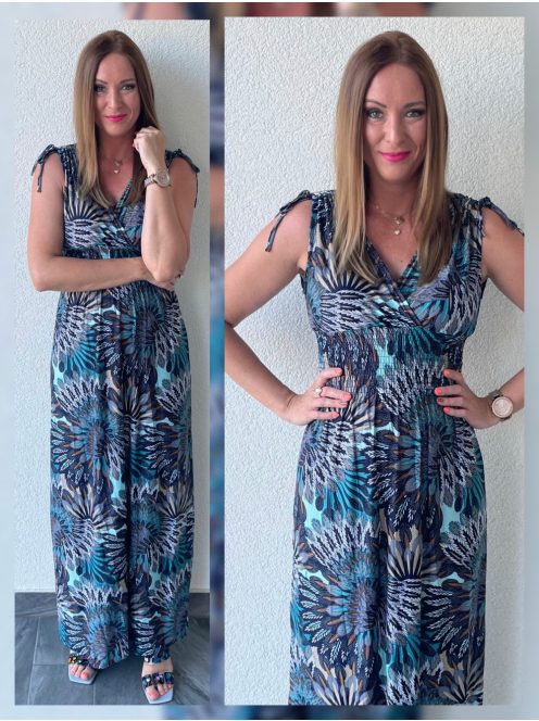 AMINA pitypang mintás maxiruha - kék