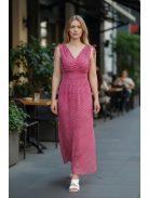 AMINA pöttyös maxiruha - málna piros