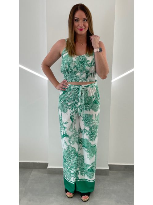 AMANDA zöld mintás kétrészes szett