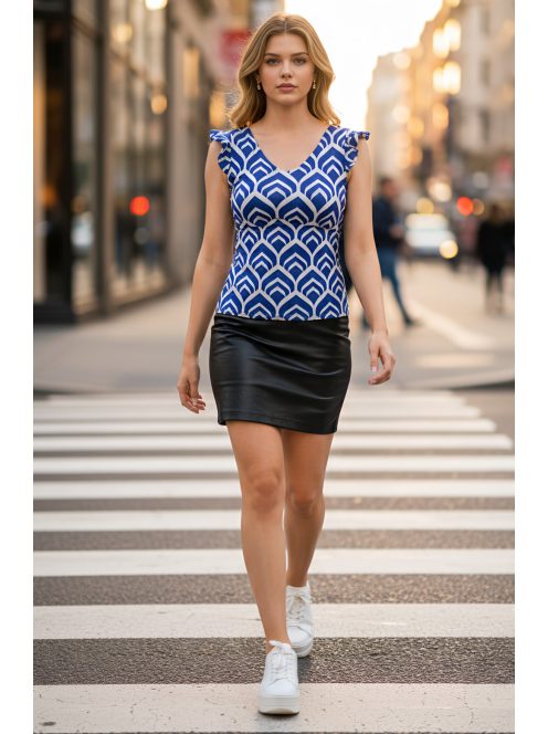 LIA fodros vállú felső - királykék