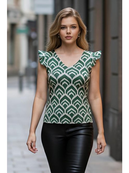 LIA fodros vállú felső - zöld