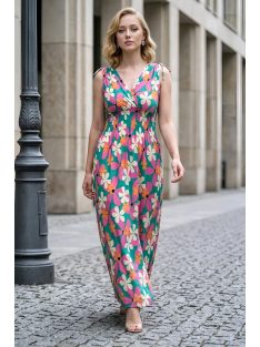 AMINA virágos maxiruha - pink