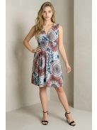 ADELE női ruha - kék/bordó