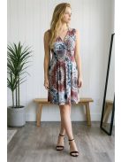 ADELE női ruha - kék/bordó