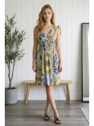 ADELE női ruha - sárga/kék