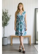 ADELE női ruha - türkiz minta