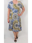 ADELE nagyméretű ruha - sárga minta