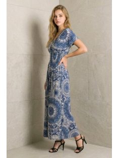 ANNI ejtett vállú maxiruha - kék