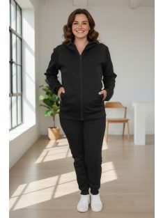 Nagyméretű prémium szabadidőszett (XL-4XL) - fekete