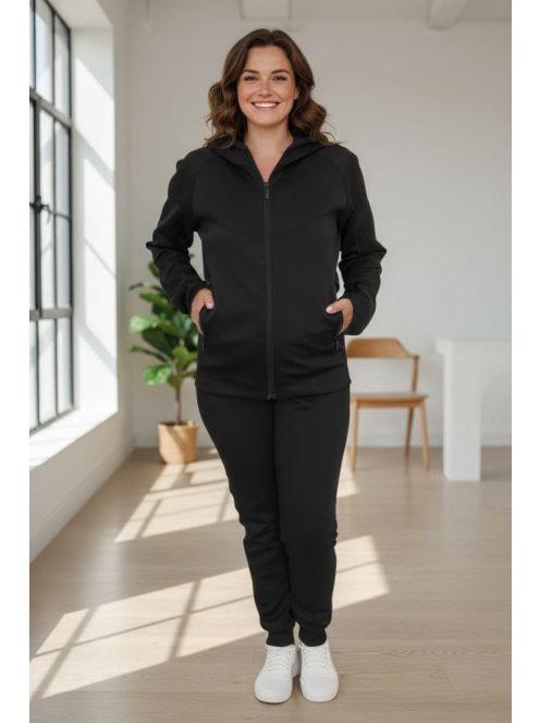 Nagyméretű prémium szabadidőszett (XL-4XL) - fekete