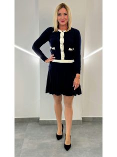 AMOUR kötött kétrészes - sötétkék