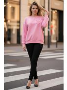 FLORA virágdíszes felső - pink