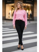 FLORA virágdíszes felső - pink