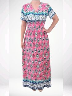 AMINA rövidujjú maxiruha - pink