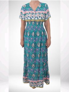 AMINA rövidujjú maxiruha - zöld