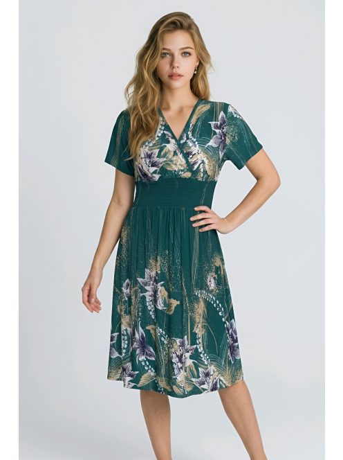 ADELE rövidujjú ruha - zöld