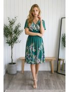 ADELE rövidujjú ruha - zöld