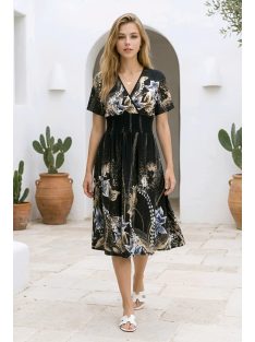 ADELE rövidujjú ruha - fekete